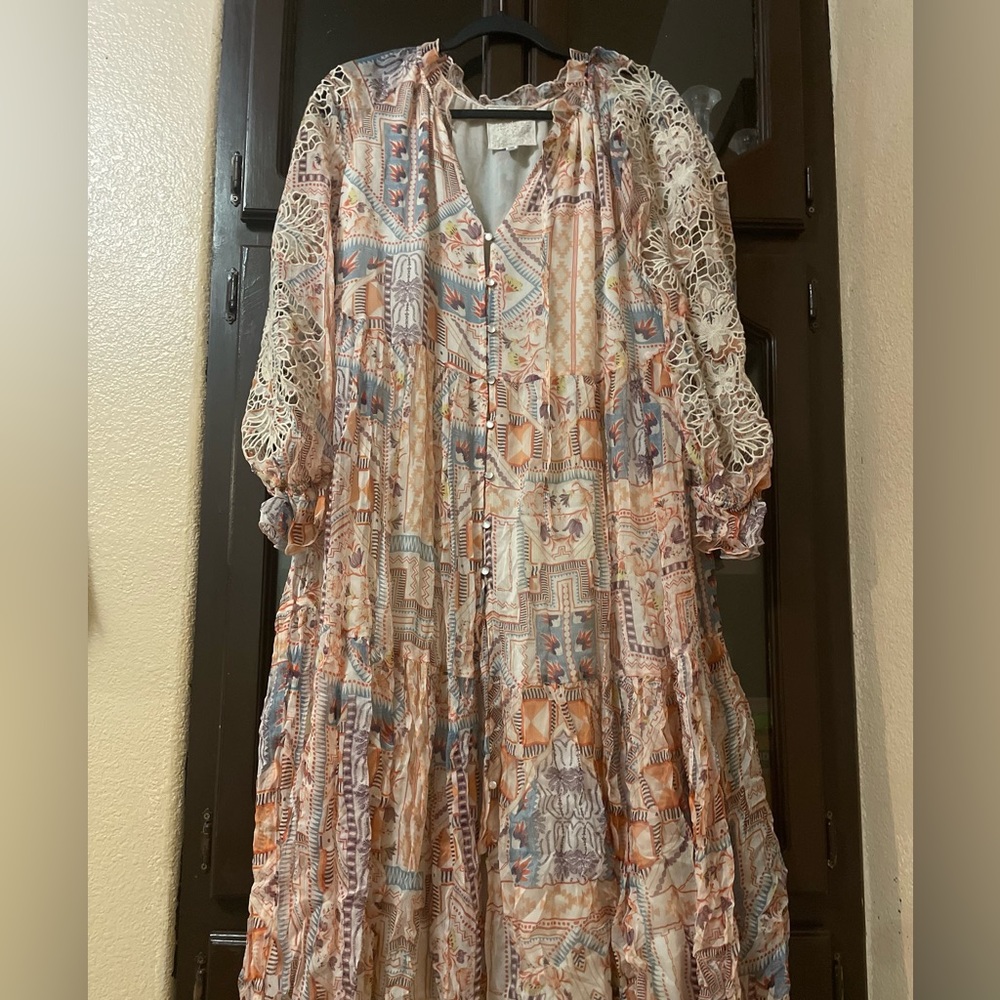 Johnny Was Silk Chiffon dress